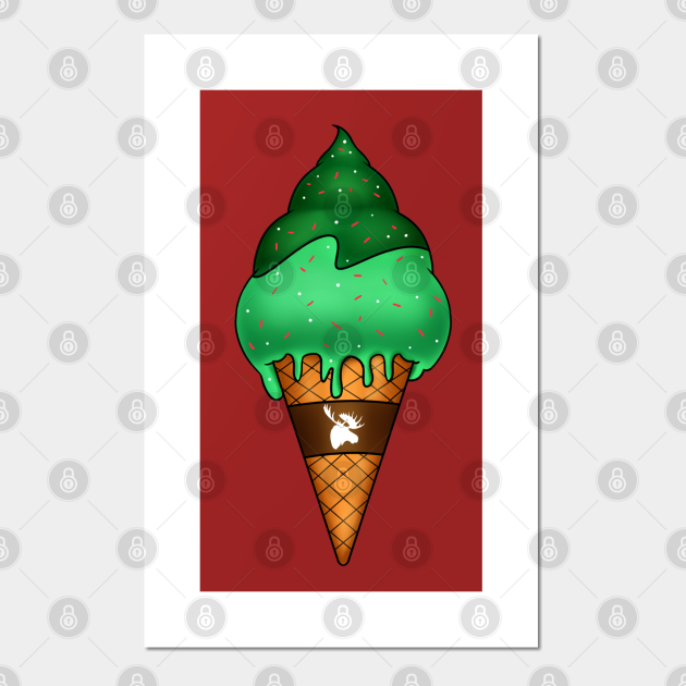 Alpine Ice Cream Cone Ice Cream Cone Posters and Art Prints TeePublic